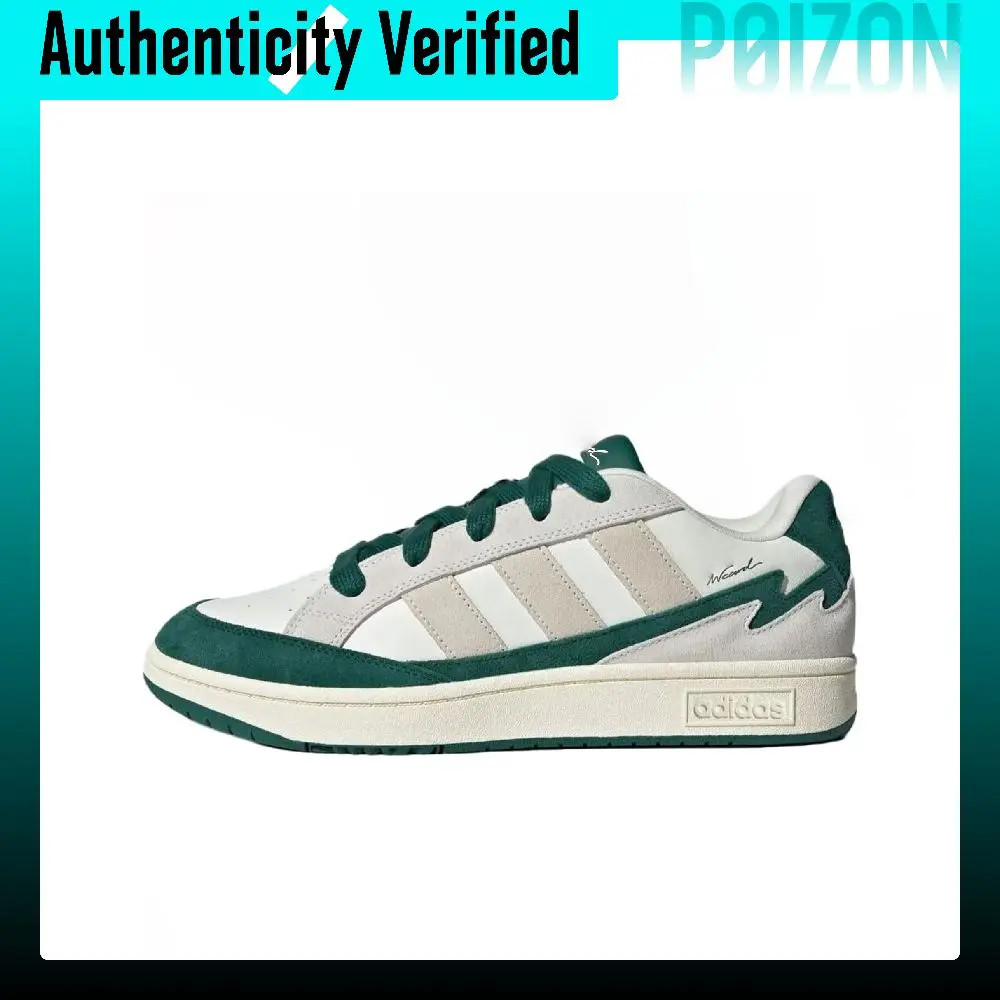 Adidas WCARD ADV Slip Resistant Abrasion Resistant Low top Skateboard Shoes Unisex Gray Green IH0963