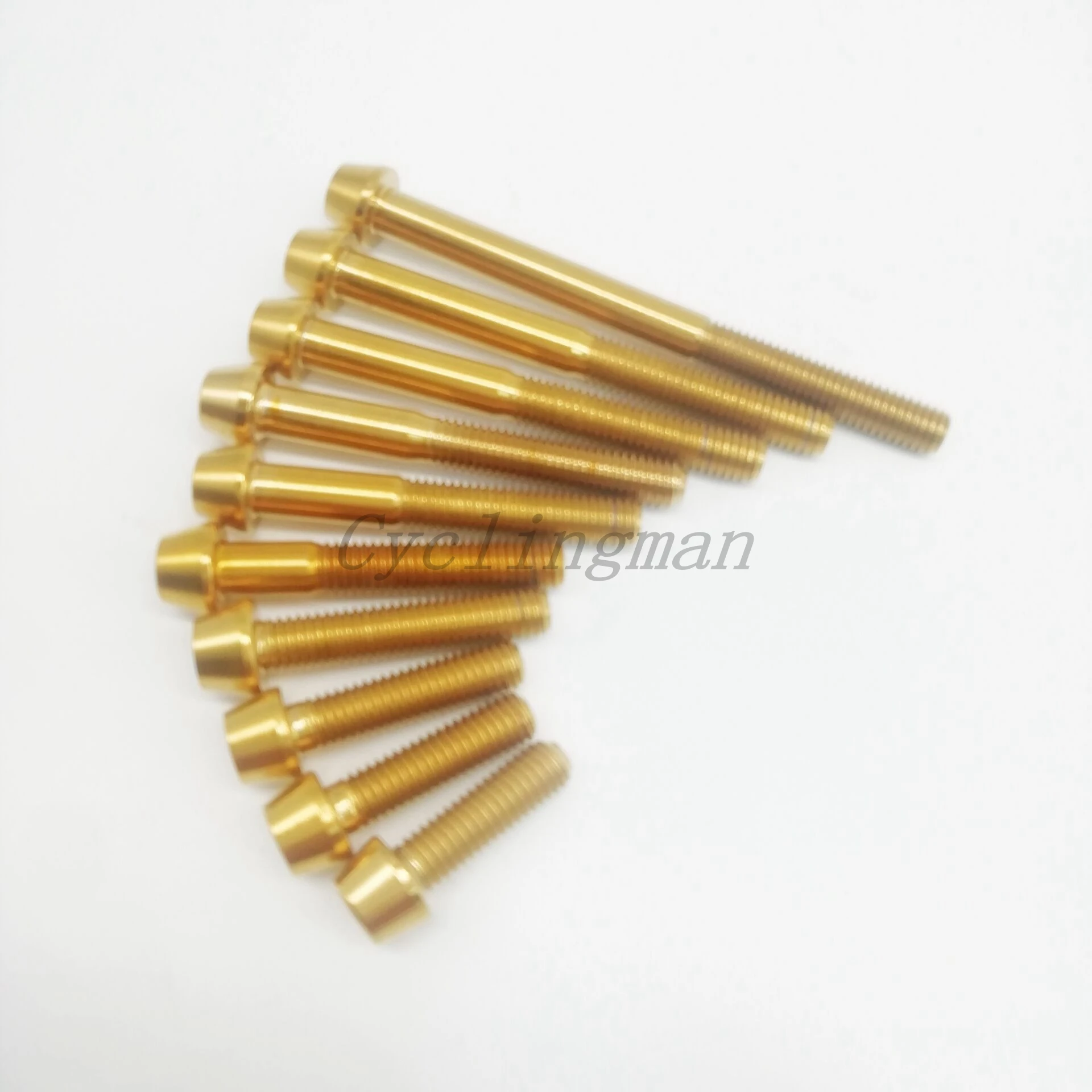 1PC Titanium Ti M5x16 18 20 25 30 35 40 45 50 60mm Allen Key Taper Head Bolt Screw for Bicycle Stem Seatpost Bicycle Parts GR5 - Image 5