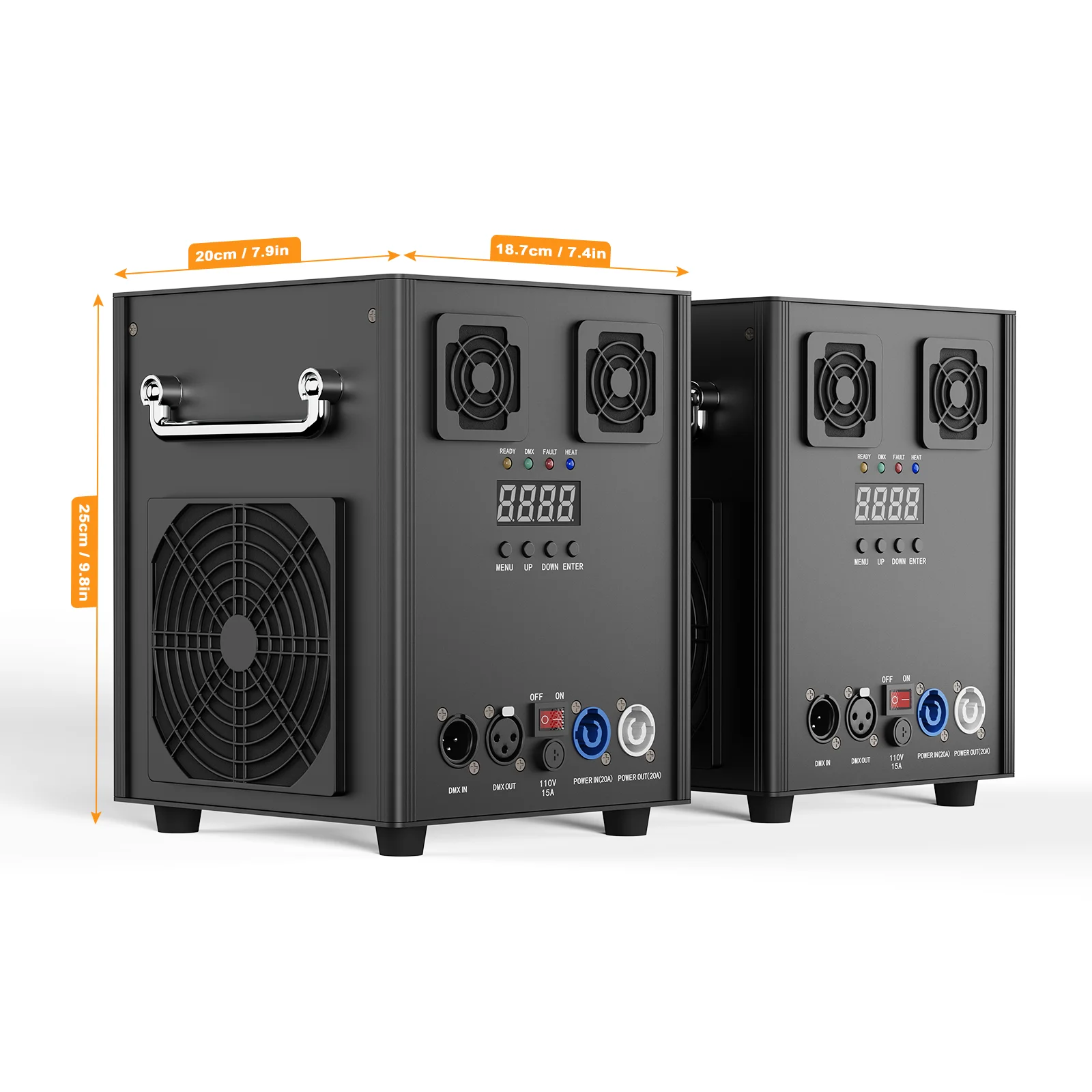 Machine à Étincelles Froides Réutilisable de 530W, Équipement de Scène avec Télécommande DMX, Système de enquêter d'Artifice de Mariage