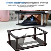 Pyramid Hologram Projection Showcase For Mv Mobile Phone Screen Amplifier Universal 3d Holographic Display Stand Proje R1y7