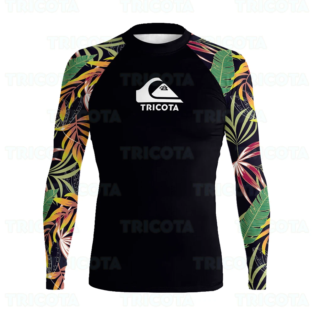 Swimming T-shirt Men UV Protection Beach Rash Guard Swimwear Diving Tops Outdoor Long Sleeve Rashguard Clothes Surfing Swimsuits