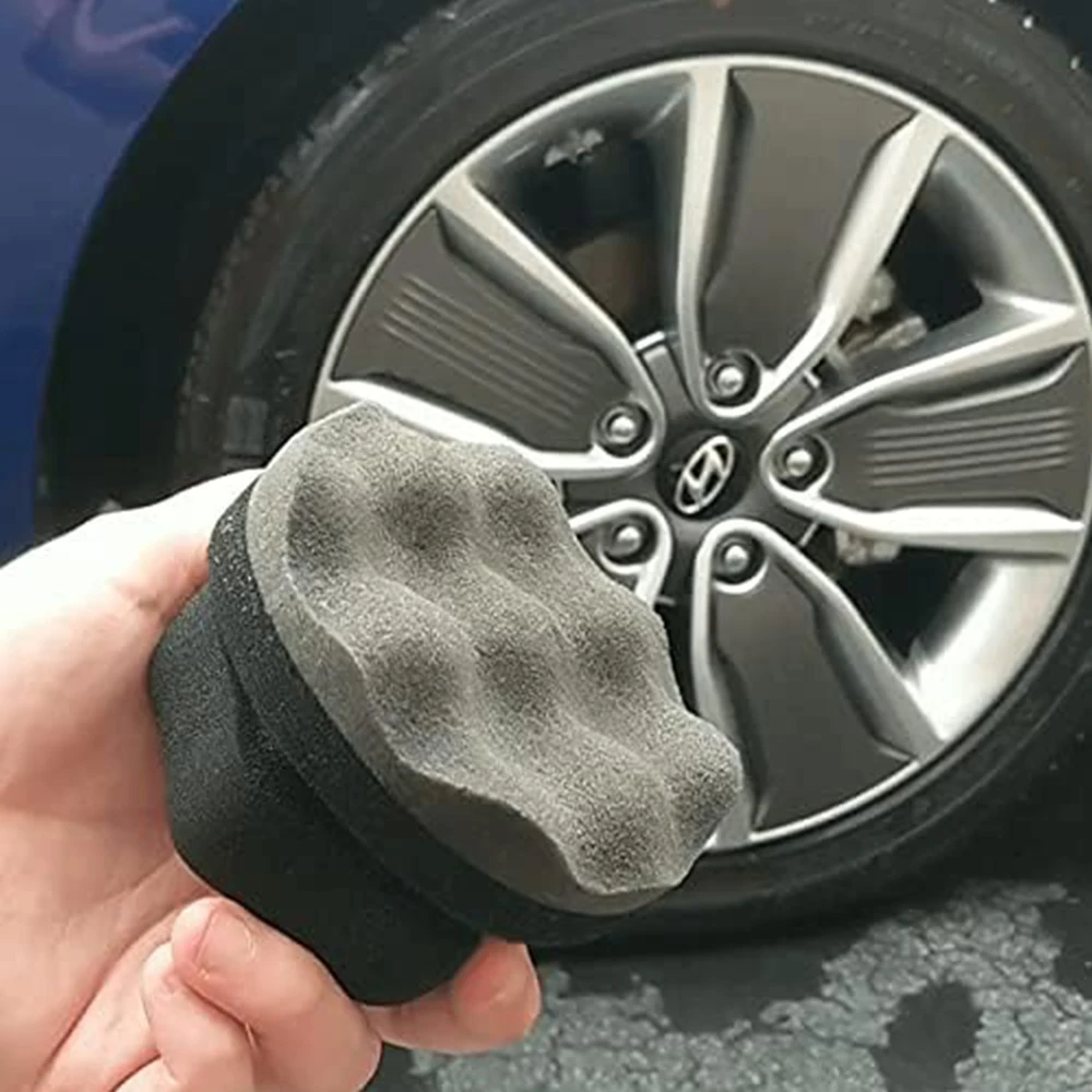 New Car Polishing Waxing Sponge Hexagonal Grip Applicator Car Detailing Hand Tire Wax Sponge High Density Foam Sponge For Auto