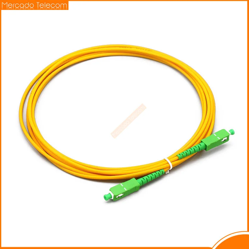 50 PCS 1M Whole Sale SC APC and UPC Single-Mode Simplex G652D 3.0mm Or 2.0mm Fiber Optic Patch Cord