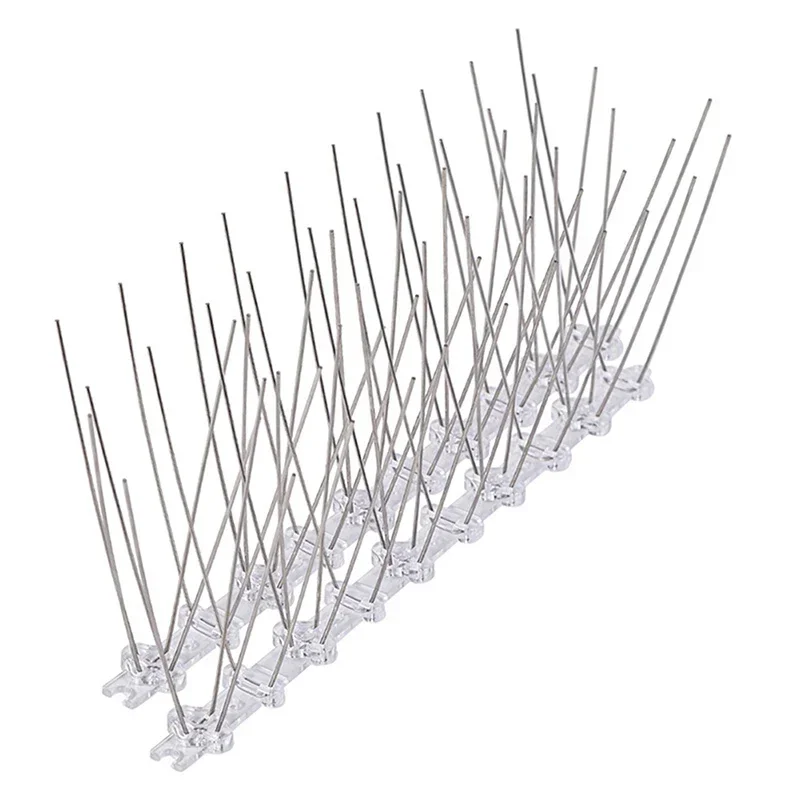 Kolce dla ptaków ze stali nierdzewnej metalowe kolce do płotu ściennego ptak gołąb gryzonie odstraszacz szkodników odstraszacz 25cm