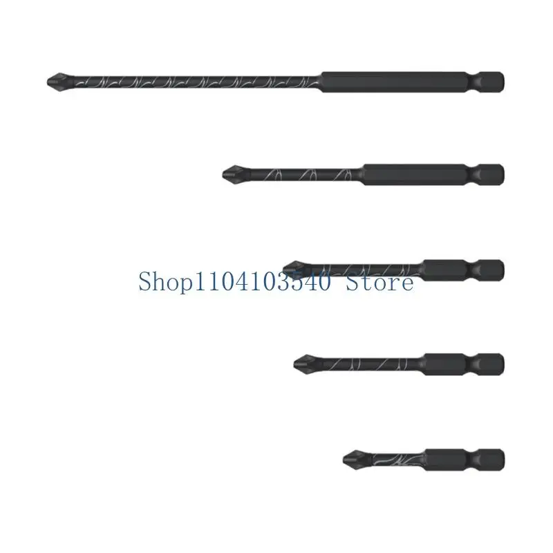 02DC Profesional Hexagonal Shank Obeng Bit Magnet Croses Bit Antislip Grip