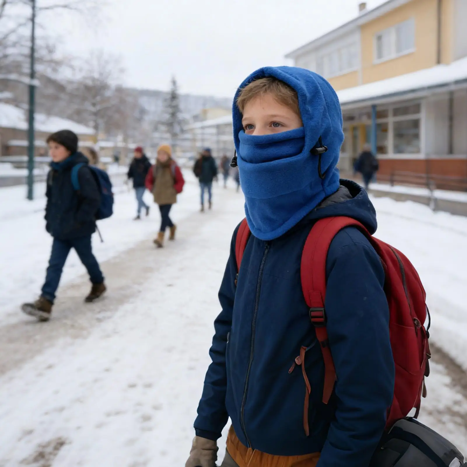 

Kids Ski Masque Warm Windproof Flexible Kids Winter Face Cover for Sports Enthusiast Boys Girls Children Pupils Bike Riding