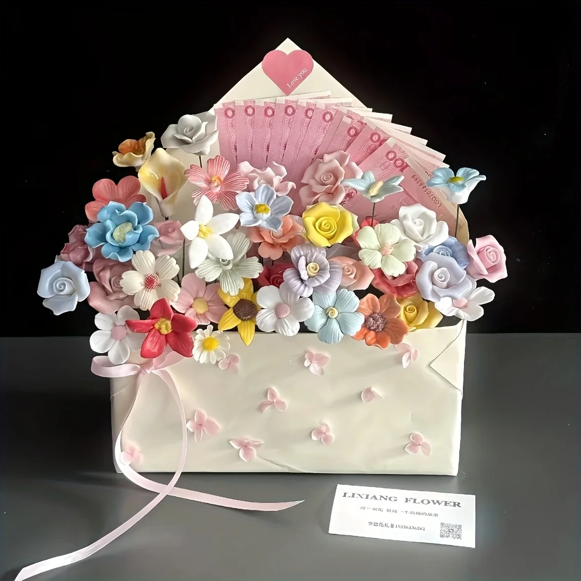 6 زهور سيراميك مصنوعة يدويًا لتزيين الأزهار هدية مثالية لعام جديد لحفلات الزفاف وعيد الحب ديكور منزلي داخلي/خارجي