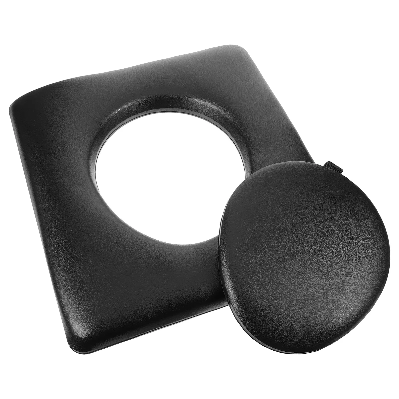

Disabled Toilet Seat Cushion Commode Chair Pad Soft Sponge PU Comfortable Bathing Ergonomic Pressure Relief Removable Mat