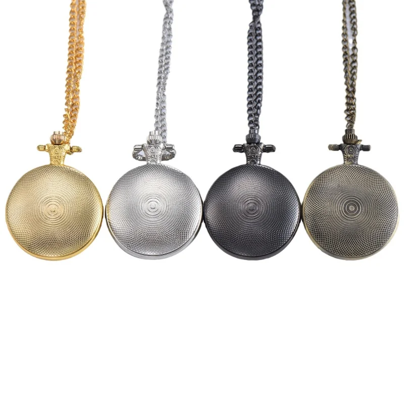 MediumDIYФорманные карманные часы, креативные аксессуары, круглые карманные часы в стиле ретро для мужчин и женщин, студенческие украшения, подарочные часы с ожерельем