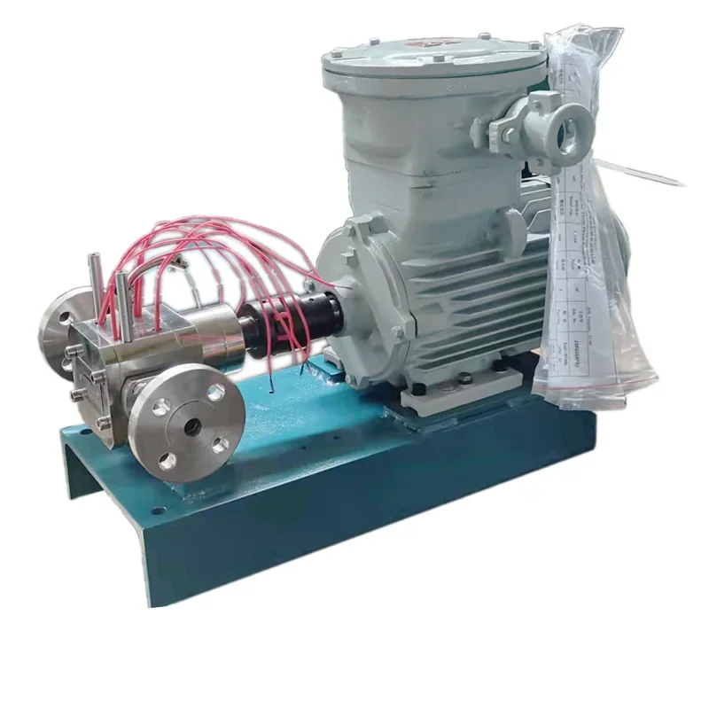 High Precision Electric Heater External Gear Metering Pump Preservation Pump Sus 316 Material for Asphalt Paraffin Wax Rosin
