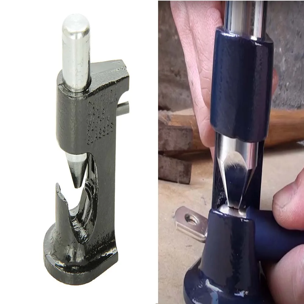 1Pc Automobile Battery Cable Terminal Holder Crimping Heavy Terminal Hammer Lug Crimper Tool