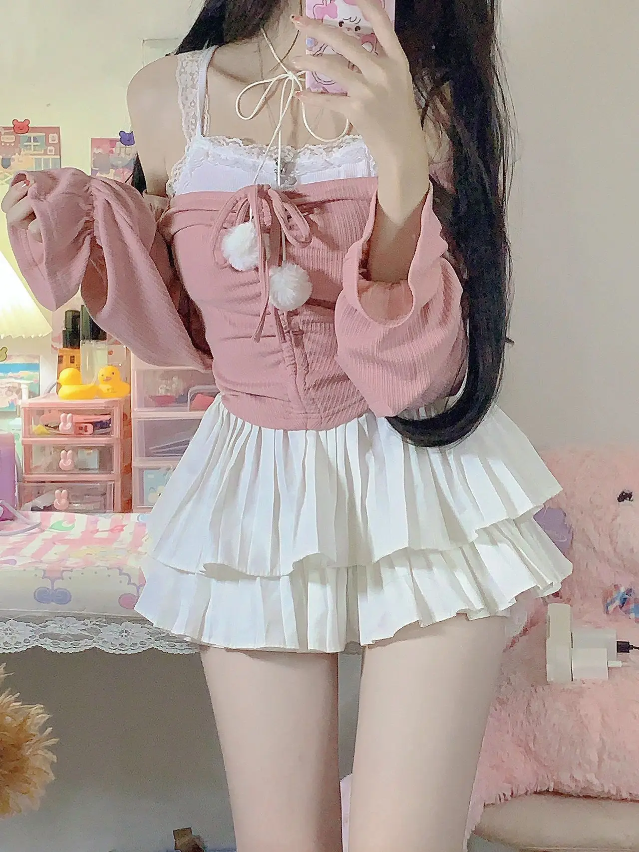 

Нежная пышная юбка для женщин больших размеров, белая юбка-торт, юбка для невысоких, юбка с высокой талией, юбка А-силуэта, прикрывающая бедра...