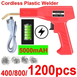 USB Rechargeable Plastic Welder Cordless Plastic Welder Hot Stapler Welder Gun Car Bumper Repair Tool Plastic Welding Gun