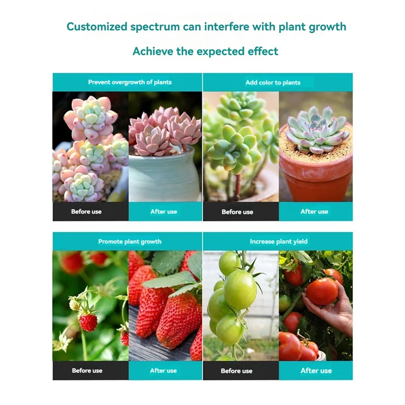 LICE-LED Lampu Pertumbuhan Tanaman Lampu Tumbuh untuk Tanaman Dalam Ruangan 25W Lampu Tanaman untuk Pengganti Bibit Mulai Benih Steker UE