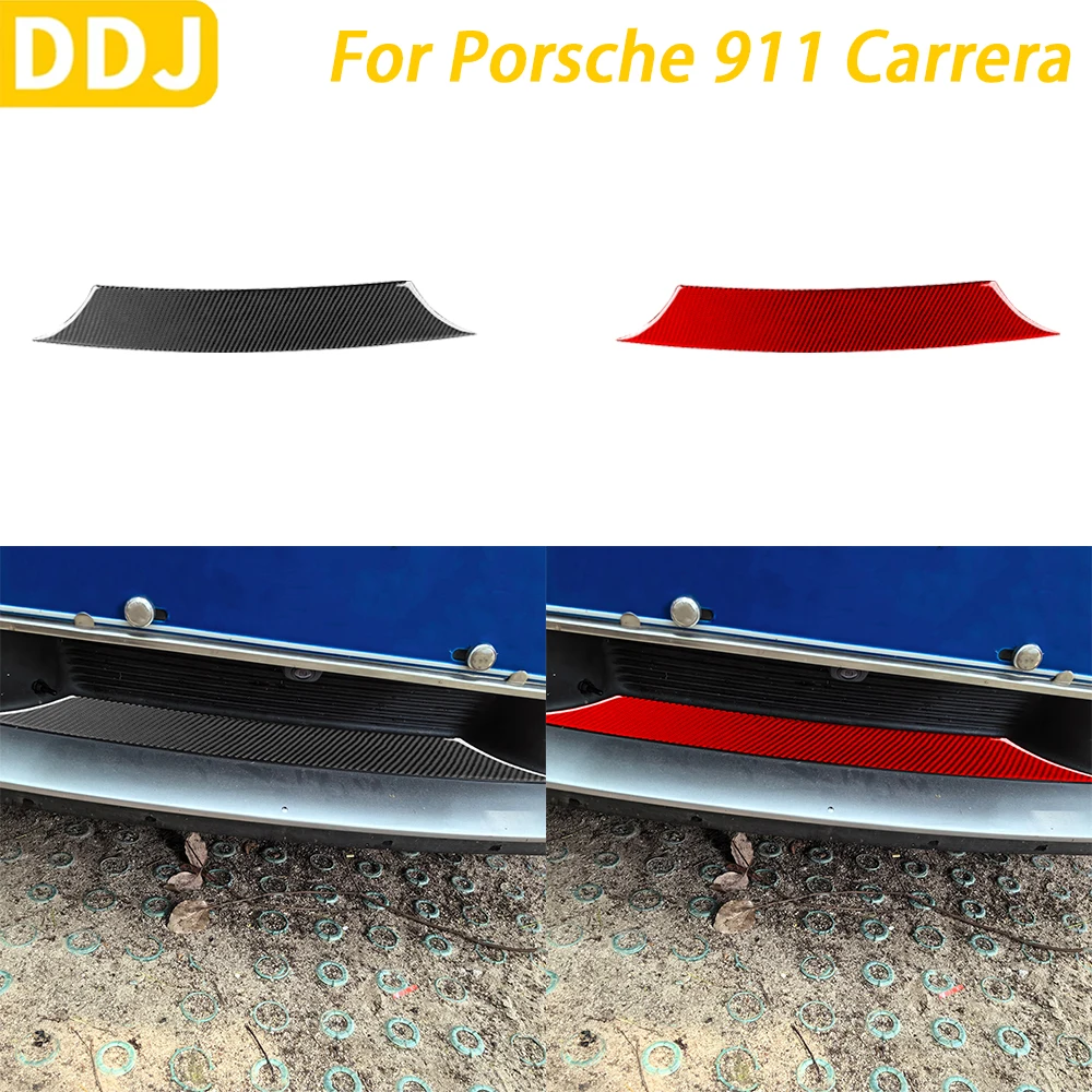 

For Porsche 911 992 Carrera 2019-2024 Carbon Fiber Front Bumper Air Intake Base Trim Cover Car Decoration Accessories Sticker