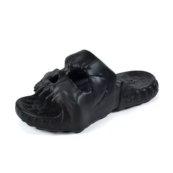 Same style home slippers for men and women, hotel shower avatar, skull, fashionable sandals