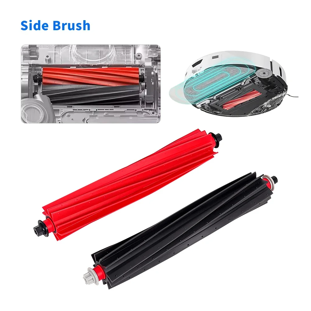 Hauptbürstenzubehör für Roborock S8 MaxV Ultra G20S V20 P10S Pro P10S Pro Plus Roboter-Staubsauger, abnehmbare Rollenbürsten