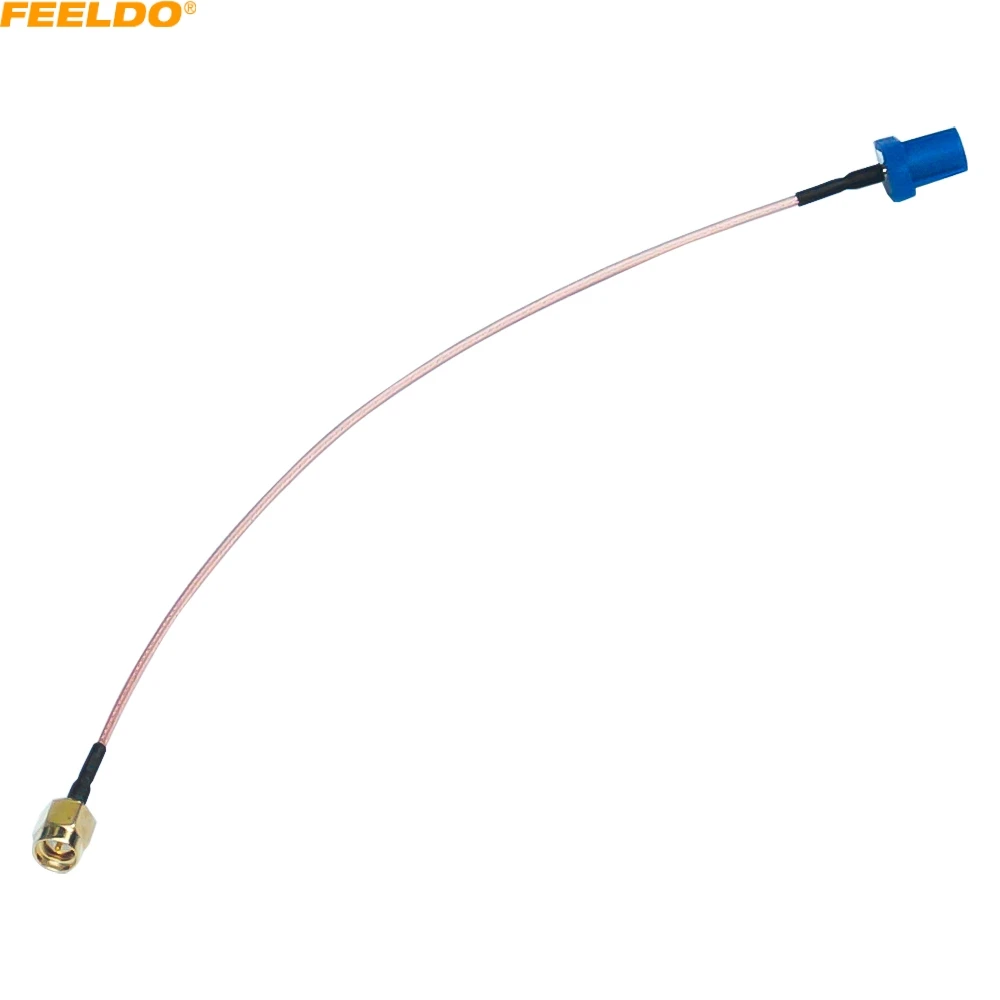 

FEELDO Blue FAKRA Type C Male Plug To SMA Male For GPS Antenna Adapter Pigtail Cable Using RG316 Coax