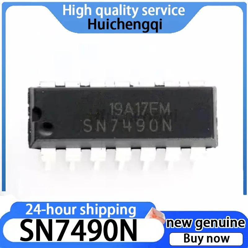 10PCS Genuine SN7490N SN7490 Direct Insertion DIP14 Logic Chip