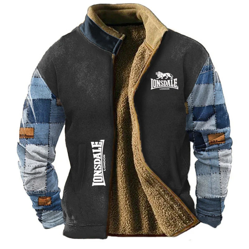 LONSDALE's New Men's Cotton Jacket with Fleece Jacket Is Trendy and Available on Amazon's Independent Platform