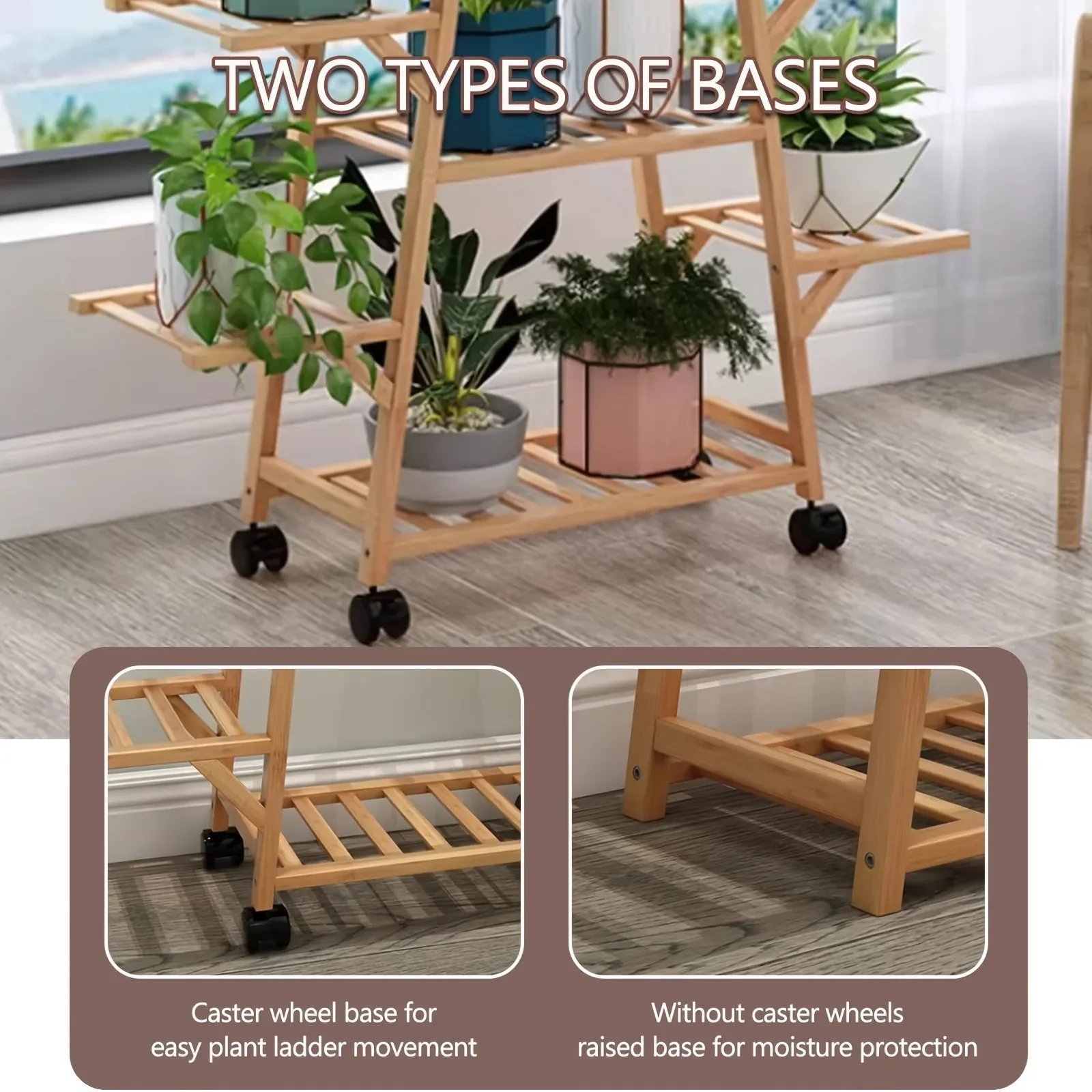 2026 new a-frame plant stand 1pcs multi layer vertical flower display rack, indoor outdoor plant shelf for balcony garden patio