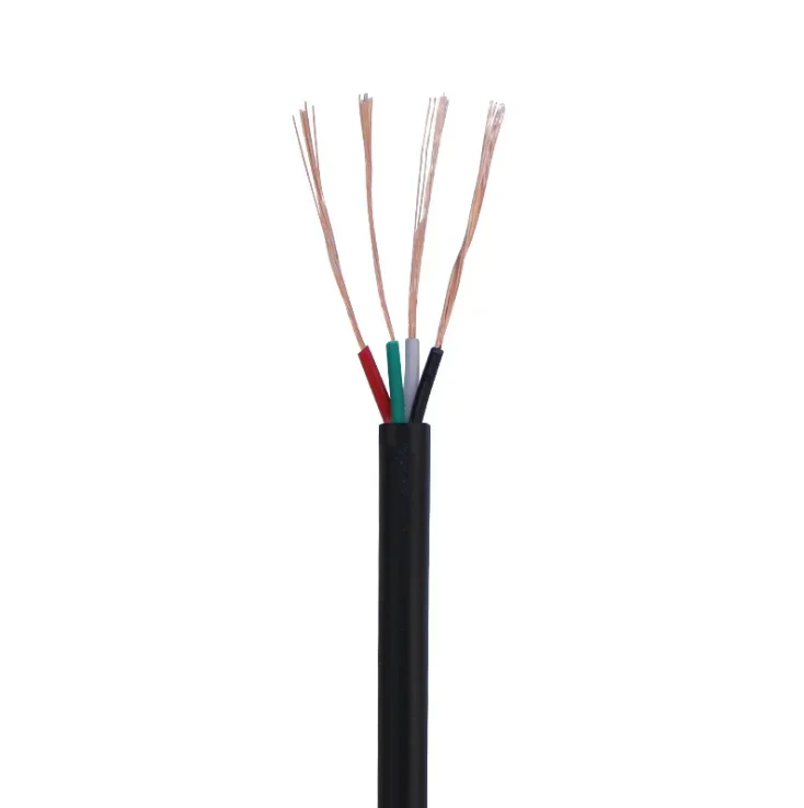 

Black two-core sheathed cable 2464 16awg 18awg 20awg 22awg 24awg 26awg audio cable