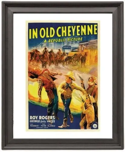 

Framed Poster In Old Cheyenne 2 Poster Photo Paper Print Picture Frame 16x12 inch