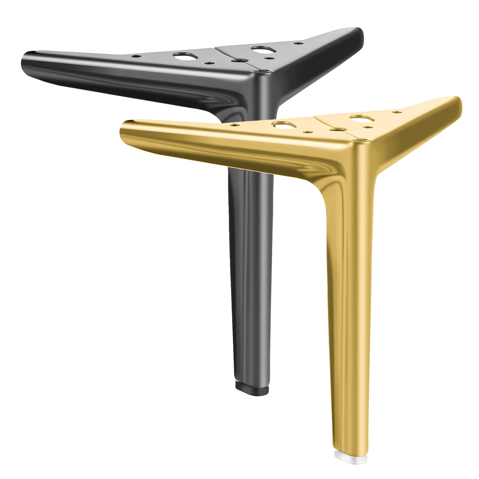 4 PCS  furniture leg sets, metal replacement sofa legs, modern storage stool legs, suitable for dressing tables, and sofas image 2