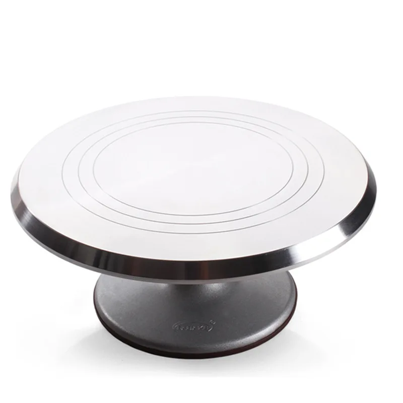 

12 inch aluminum alloy manual ceramic turntable cake turntable mounting table turntable baking tool