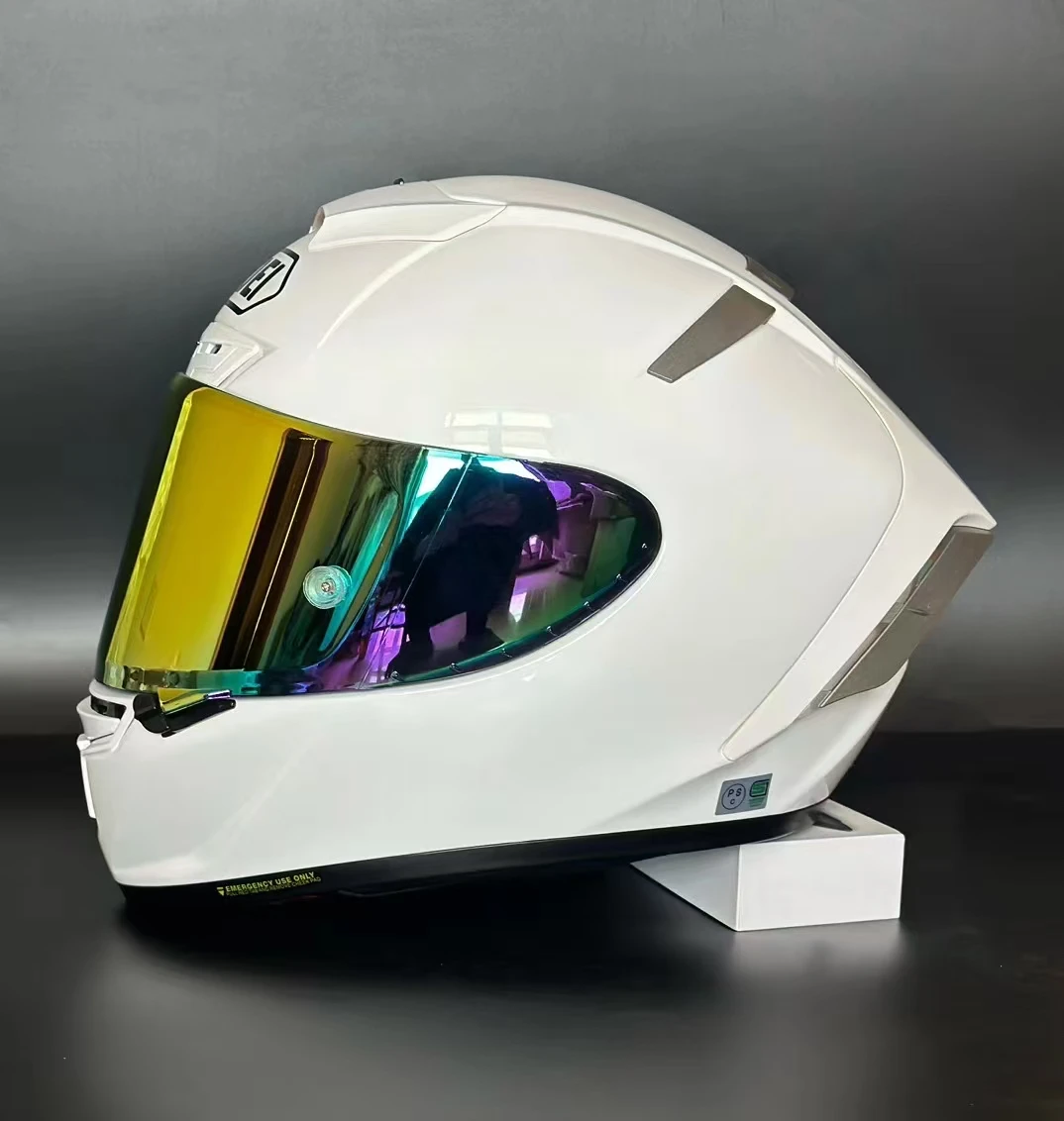 Full Face Motorcycle helmet X14 x-14  glossy white helmet Riding Motocross Racing Motobike Helmet