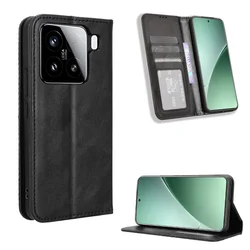 For Xiaomi 15 14 13 12 11 10 Pro Flip PU Leather Case Skin Magnetic Adsorption Wallet Holder Cover For Xiaomi 15 Pro Phone Bags
