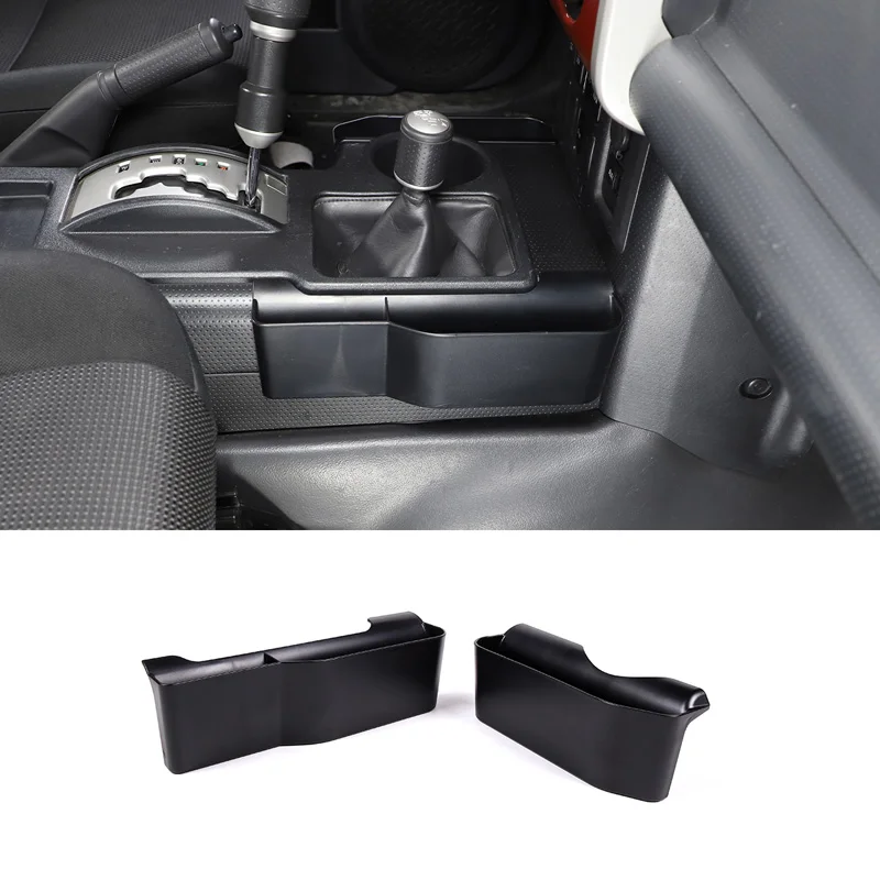 

For 2007-2021 Toyota FJ Cruiser ABS Black Car Modeling Center Control Gear Both Sides Multi-function Storage Box Auto Parts LHD