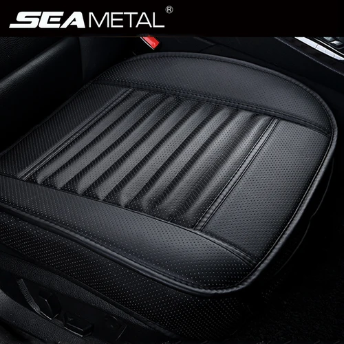 Imagen 1 del producto Funda de cuero para asiento de coche, cojín Protector para Interior de automóvil, alfombrilla Universal para las cuatro estaciones, accesorios para automóviles