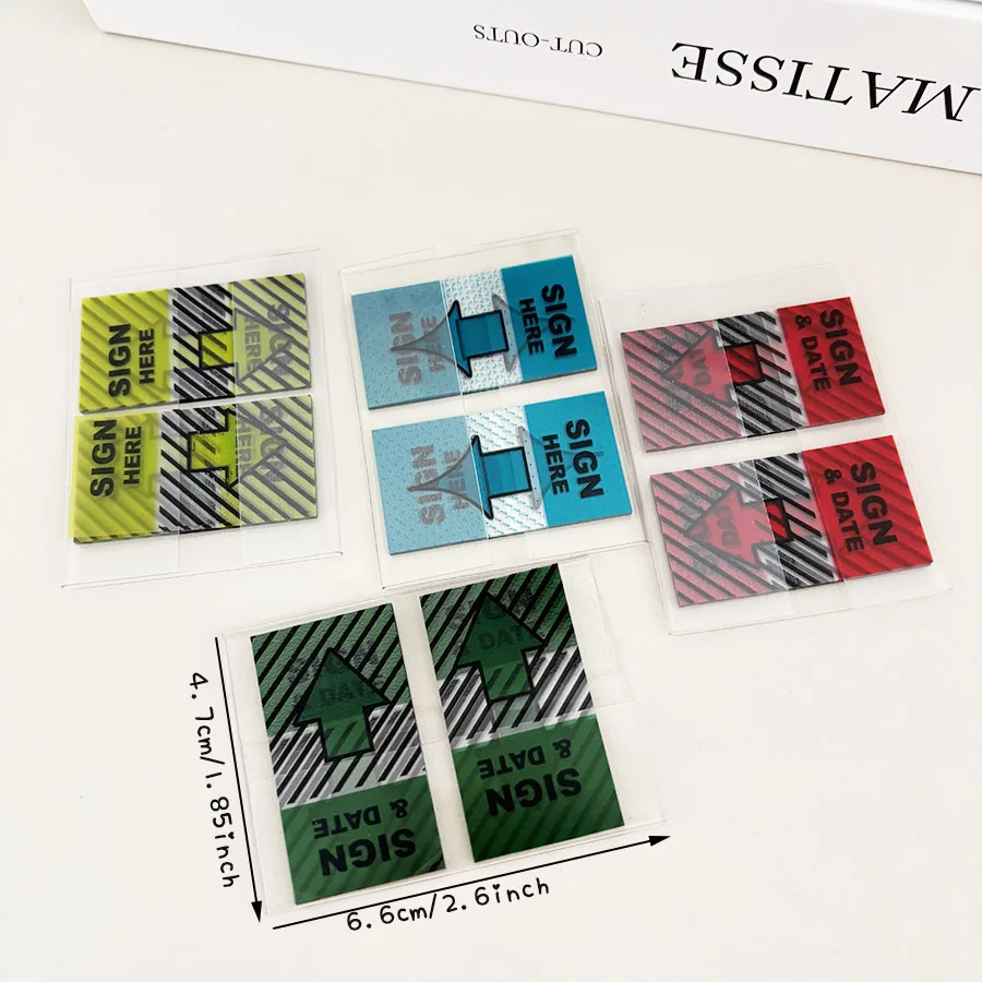 50 Sheets Boxed Withdrawable Sticky Notes With Removable Classification Labels, Student Notes, Wrong Questions, Memo Stickers