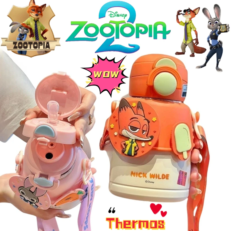 

Zootopia Judy Hopps Nick Wilde аниме товары с героями мультфильмов изолированная бутылка студенческий кампус удобная бутылка для воды большой емкости