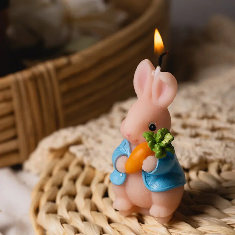 Children's Party Supplies Creative Birthday Candles Cute Rabbit Zodiac Candles view 3