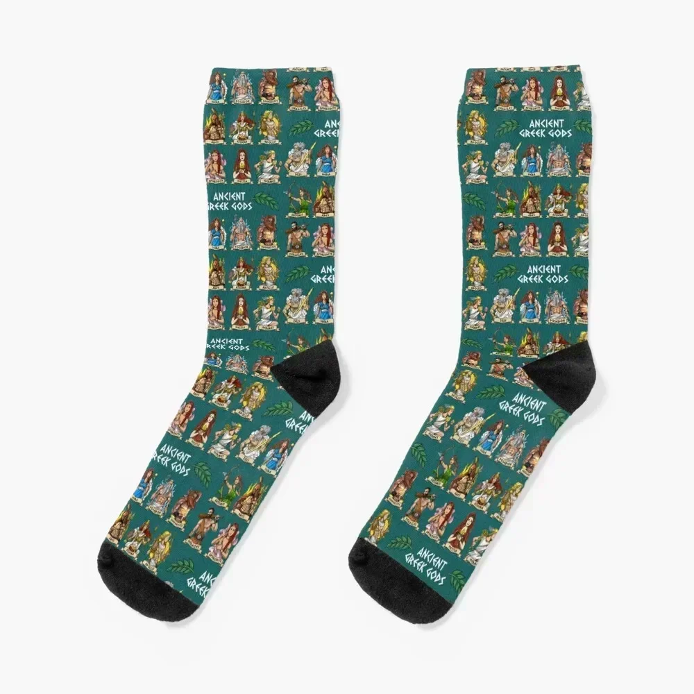 Greek Gods Socks Toe sports Stockings Novelties happy Socks Ladies Men's