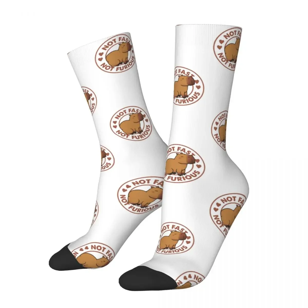 Autumn Winter Crazy Design Unisex Not Fast Not Furious Capybara Socks Tobe Fonseca Non-slip Basketball Socks