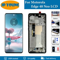 Original AMOLED For Motorola Edge 40 Neo LCD Display XT2307-1 Touch Screen Digitizer Assembly For Moto Edge40 Neo LCD Replace