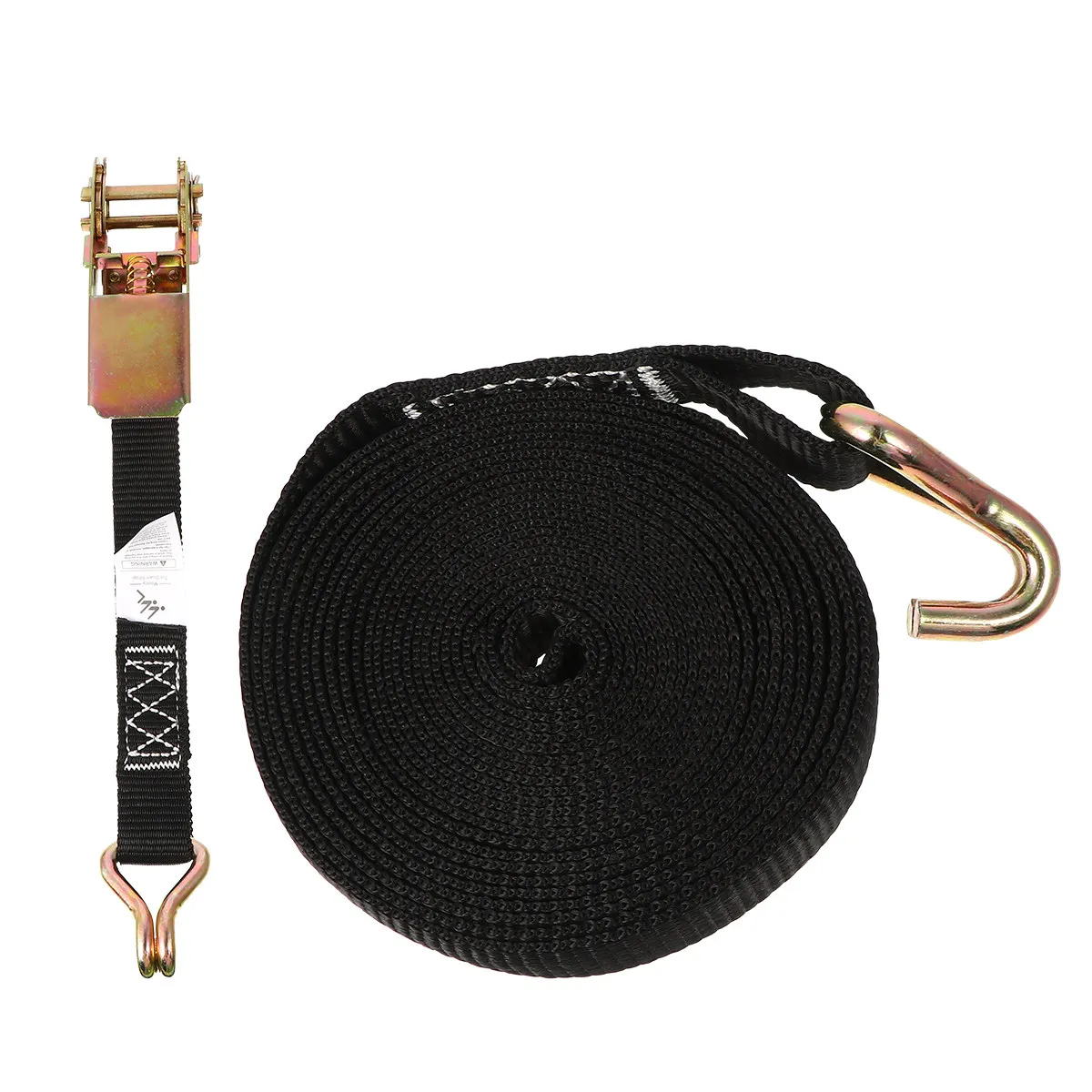 

1Set Strong Heavy Duty Cargo Strap Tie-Downs Kayak Canoe Roof Rack Tension Belt Sports Hook Strap 500Lb Load Limit Rustproof