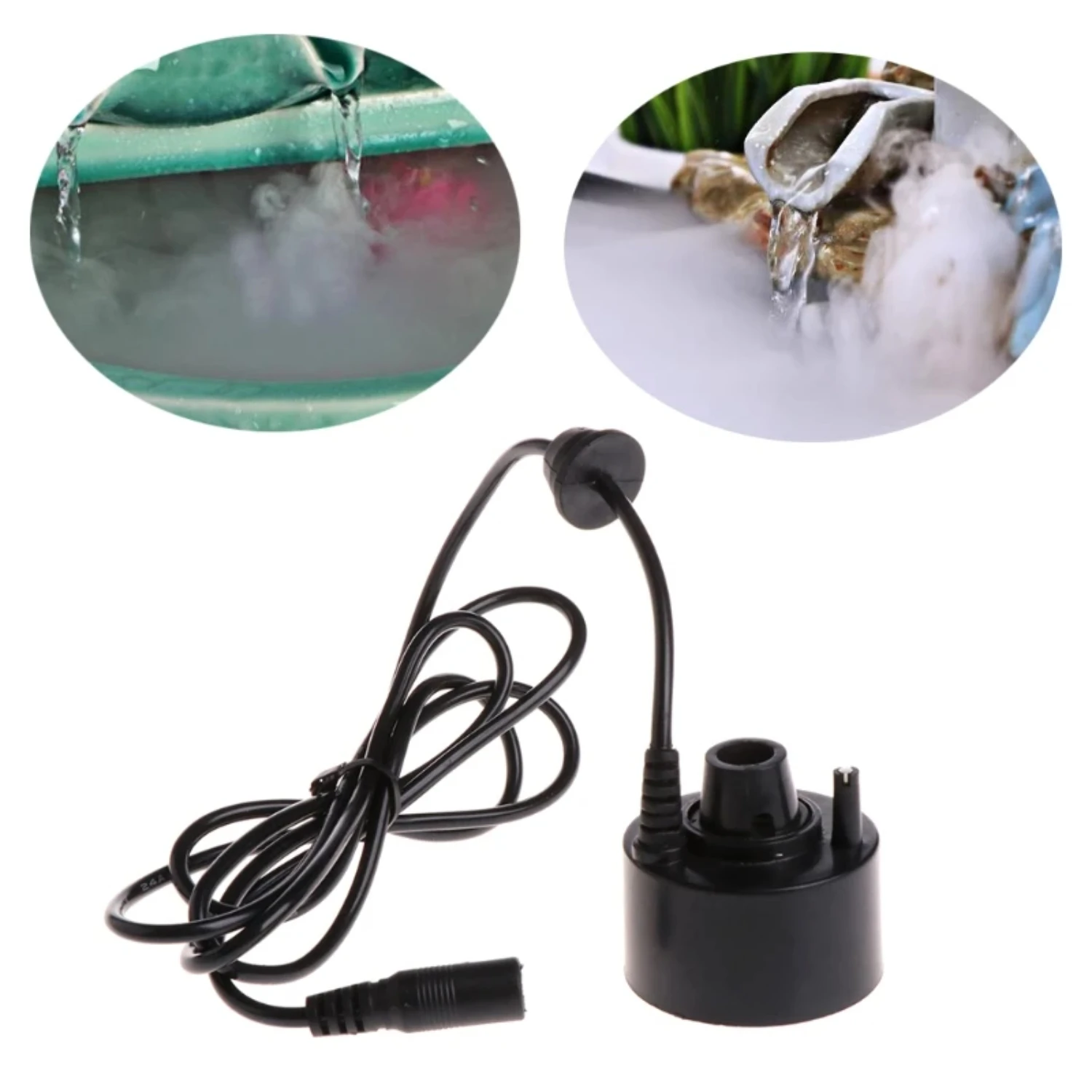 Cozy Indoor Small Pond Fog Machine M2EE Mist Maker - Serene Atmospheric Water Feature with Soft Light, Essential Air Humidifier 