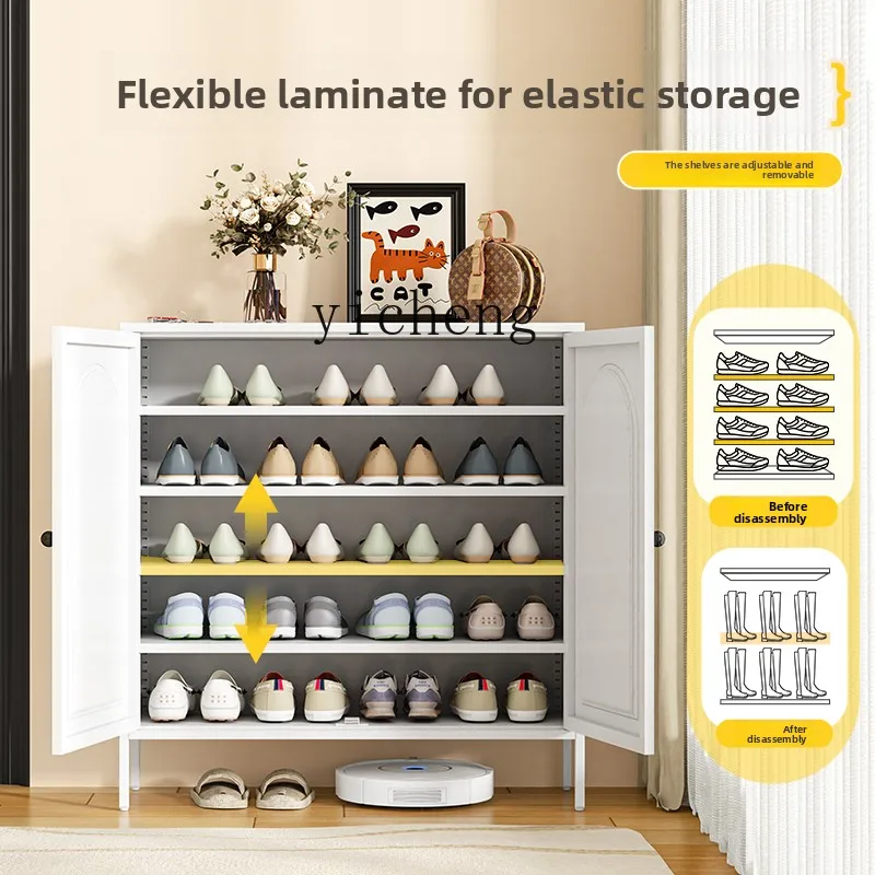 

LX shoe cabinet household entrance entrance floor multi-layer dust-proof shoe rack
