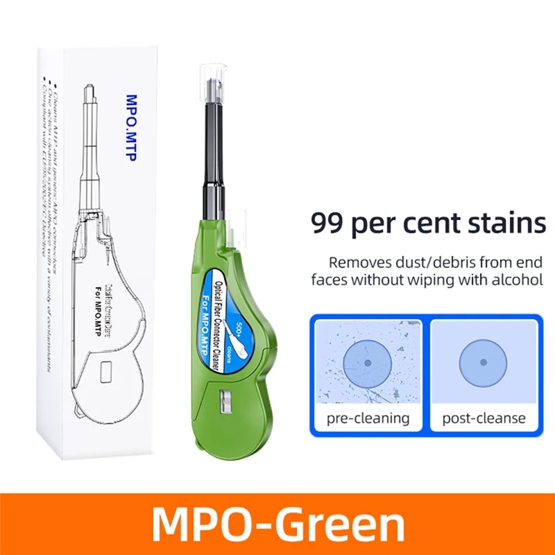 A99E-MPO Fiber Optic Cleaning Pen MPO Connector Cleaner Optical Fiber Cleaner Tools Fiber Optic Connector Cleaner