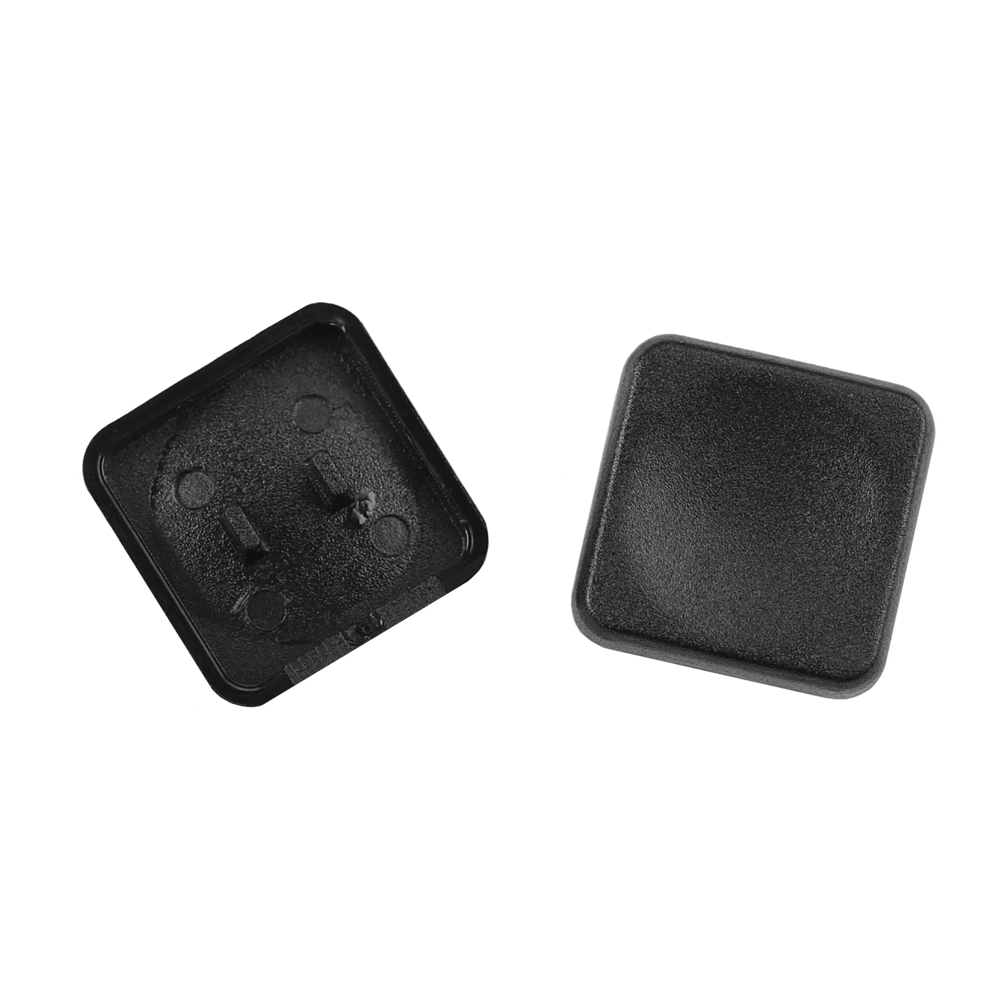 YMDK Square Round 1u Low Profile Blank Black White Keycaps PBT Material DIY for 1350 Switches Mechanical Keyboard