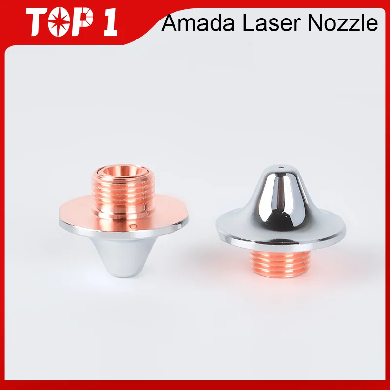 TOP1 10pcs /lot Amada Laser Nozzles Single/Double Layer 1.0-2.0mm amada Laser Cutting Machines Mushroom Amada Nozzle