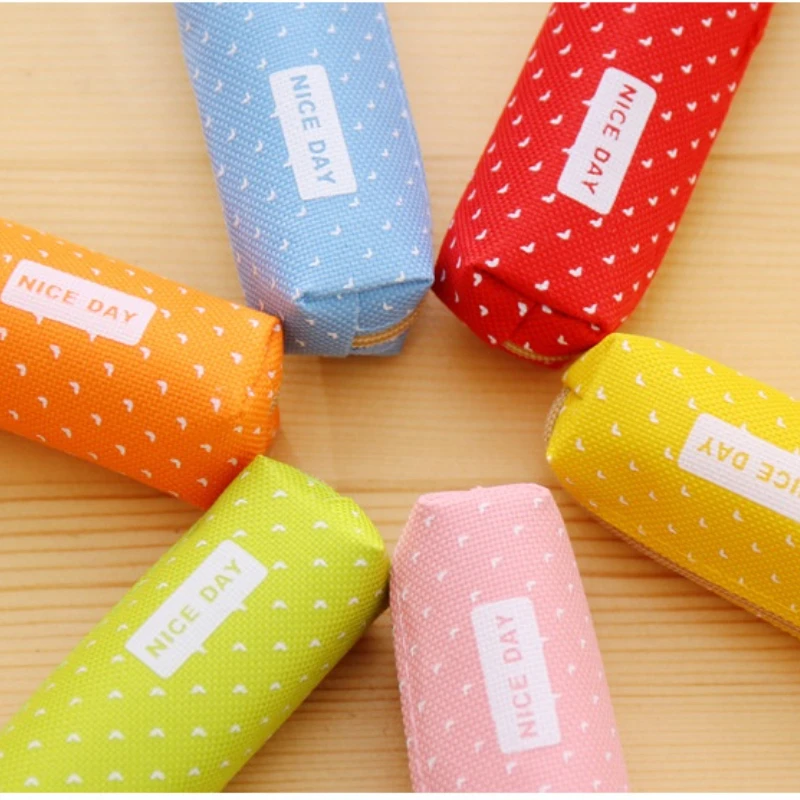 Colorful School Pencil Case Holder Protective Carrying Box Storage Container for Pen Creative Pencil Bag Stationery for Girls