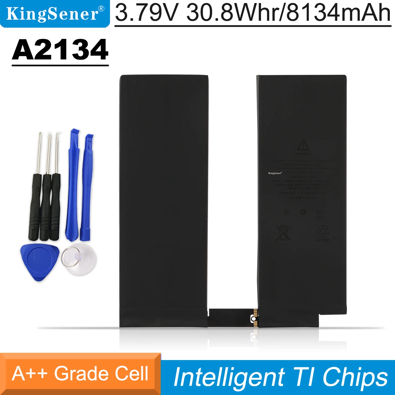 

KingSener A2134 Tablet Battery For air 3 10.5" A2123 A2152 A2153 A2154 3.79V 30.8Whr/8134mAh Free Tools