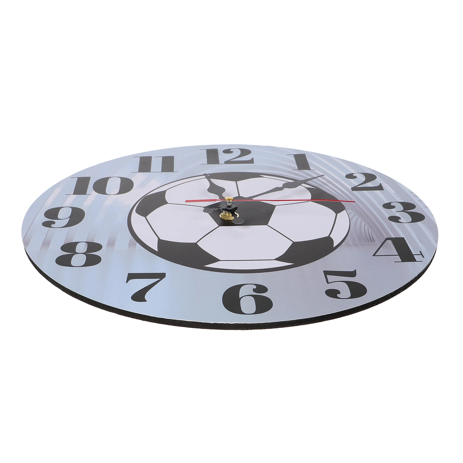 

Creative Football Wall Clock Silent Round Soccer Design Decorative Hanging Clock for Living Room Bedroom Room Vintage Decor
