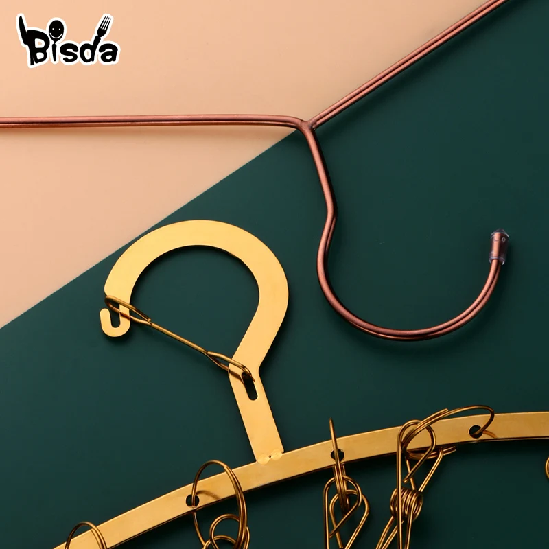 5Pcs Hangers for Clothes Stainless Steel Coat Hanger Anti-slip Storage Rack Wardrobe Space Saver Underwear Socks Drying Rack