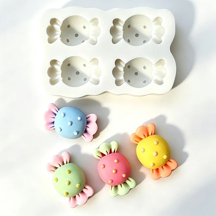 Bonbonförmige Silikon-Zuckergussform Harzwerkzeuge Cupcake-Backform Fondant-Kuchendekorationswerkzeuge